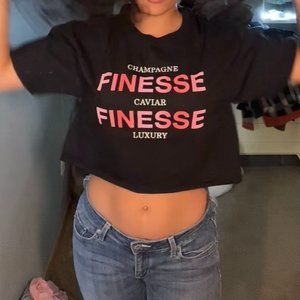 ✨ Luxury Lifestyle Crop Top - Black ✨